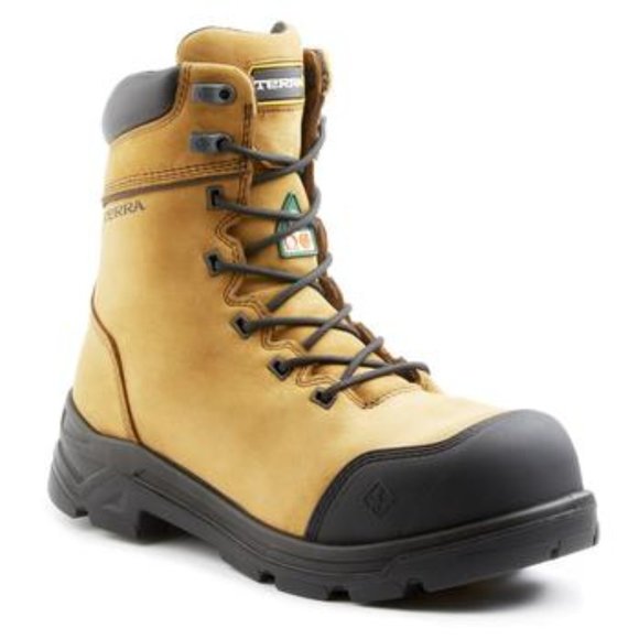 Terra Men's Vrtx 8000 8" Composite Safety Toe Eh Puncture Resistant Industrial B - Picture 1 of 4